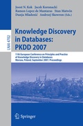 Cover: Knowledge Discovery in Databases: PKDD 2007 - Springer