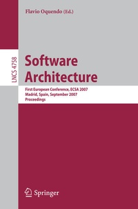 Enlarge image Cover: Software Architecture - Springer