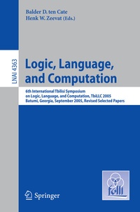 Abbildung von: Logic, Language, and Computation - Springer