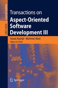 Enlarge image Cover: Transactions on Aspect-Oriented Software Development III - Springer