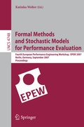 Cover: Formal Methods and Stochastic Models for Performance Evaluation - Springer