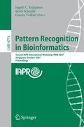 Cover: Pattern Recognition in Bioinformatics - Springer