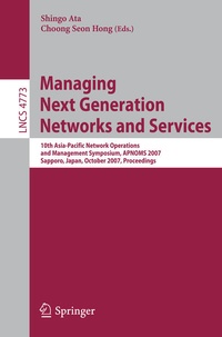 Enlarge image Cover: Managing Next Generation Networks and Services - Springer