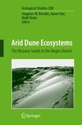 Cover: Arid Dune Ecosystems - Springer