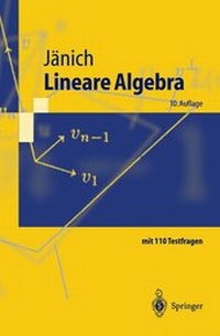 Abbildung von: Lineare Algebra - Springer