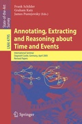 Cover: Annotating, Extracting and Reasoning about Time and Events - Springer