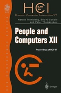 Cover: People and Computers XII - Springer