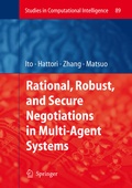 Cover: Rational, Robust, and Secure Negotiations in Multi-Agent Systems - Springer