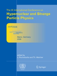 Enlarge image Cover: Proceedings of The IX International Conference on Hypernuclear and Strange Particle Physics - Springer