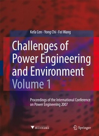 Enlarge image Cover: Challenges of Power Engineering and Environment - Springer