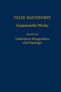 Cover: Felix Hausdorff - Gesammelte Werke Band III - Springer