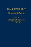 Cover: Felix Hausdorff - Gesammelte Werke Band III - Springer