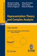 Cover: Representation Theory and Complex Analysis - Springer