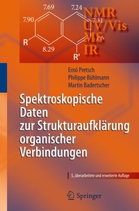 Abbildung von: Spektroskopische Daten zur Strukturaufklärung organischer Verbindungen - Springer