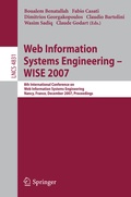 Cover: Web Information Systems Engineering - WISE 2007 - Springer