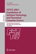 Cover: FSTTCS 2007: Foundations of Software Technology and Theoretical Computer Science - Springer