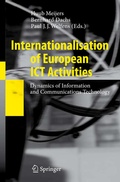 Cover: Internationalisation of European ICT Activities - Springer
