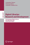 Cover: Digital Libraries: Research and Development - Springer