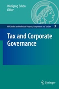 Cover: Tax and Corporate Governance - Springer