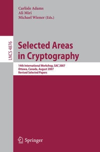 Enlarge image Cover: Selected Areas in Cryptography - Springer
