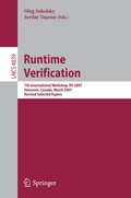 Cover: Runtime Verification - Springer