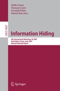 Cover: Information Hiding - Springer