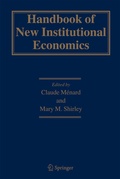 Cover: Handbook of New Institutional Economics - Springer