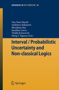 Enlarge image Cover: Interval / Probabilistic Uncertainty and Non-classical Logics - Springer