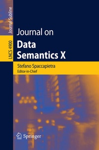 Enlarge image Cover: Journal on Data Semantics X - Springer