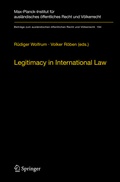Cover: Legitimacy in International Law - Springer