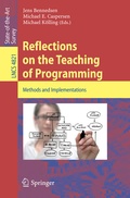 Cover: Reflections on the Teaching of Programming - Springer