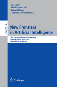 Enlarge image Cover: New Frontiers in Artificial Intelligence - Springer