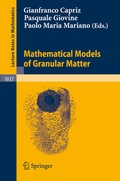 Cover: Mathematical Models of Granular Matter - Springer