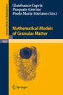 Cover: Mathematical Models of Granular Matter - Springer