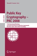 Cover: Public Key Cryptography - PKC 2008 - Springer