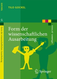 Abbildung von: Form der wissenschaftlichen Ausarbeitung - Springer