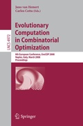 Cover: Evolutionary Computation in Combinatorial Optimization - Springer