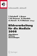 Cover: Bildverarbeitung f&uuml;r die Medizin 2008 - Springer