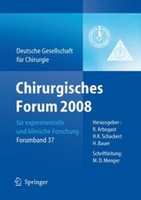 Abbildung von: Chirurgisches Forum 2008 - Springer