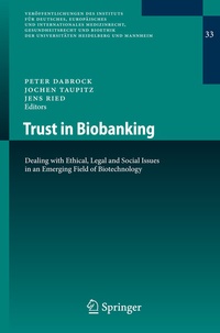 Abbildung von: Trust in Biobanking - Springer