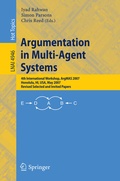 Cover: Argumentation in Multi-Agent Systems - Springer