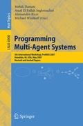 Cover: Programming Multi-Agent Systems - Springer