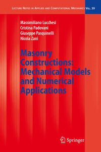 Abbildung von: Masonry Constructions: Mechanical Models and Numerical Applications - Springer