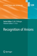 Cover: Recognition of Anions - Springer