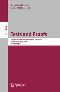 Enlarge image Cover: Tests and Proofs - Springer
