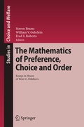 Bild: The Mathematics of Preference, Choice and Order - Springer