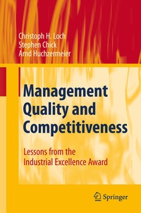 Enlarge image Cover: Management Quality and Competitiveness - Springer