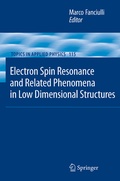 Cover: Electron Spin Resonance and Related Phenomena in Low-Dimensional Structures - Springer