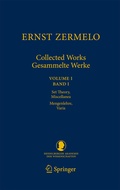 Cover: Ernst Zermelo - Collected Works/Gesammelte Werke - Springer