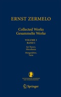 Cover: Ernst Zermelo - Collected Works/Gesammelte Werke - Springer